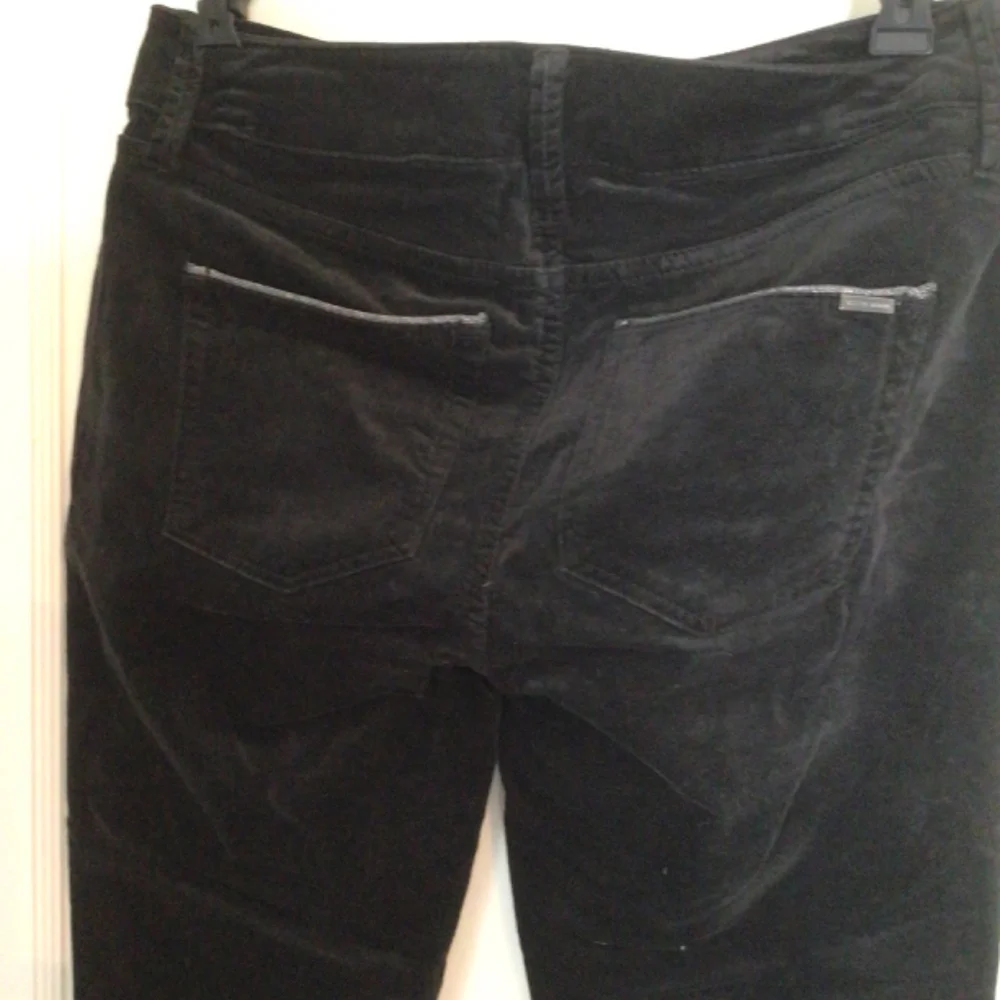 WHBM Velvet Mid Rise Skinny Jeans in Black Smoke sz 2 - Picture 7 of 8